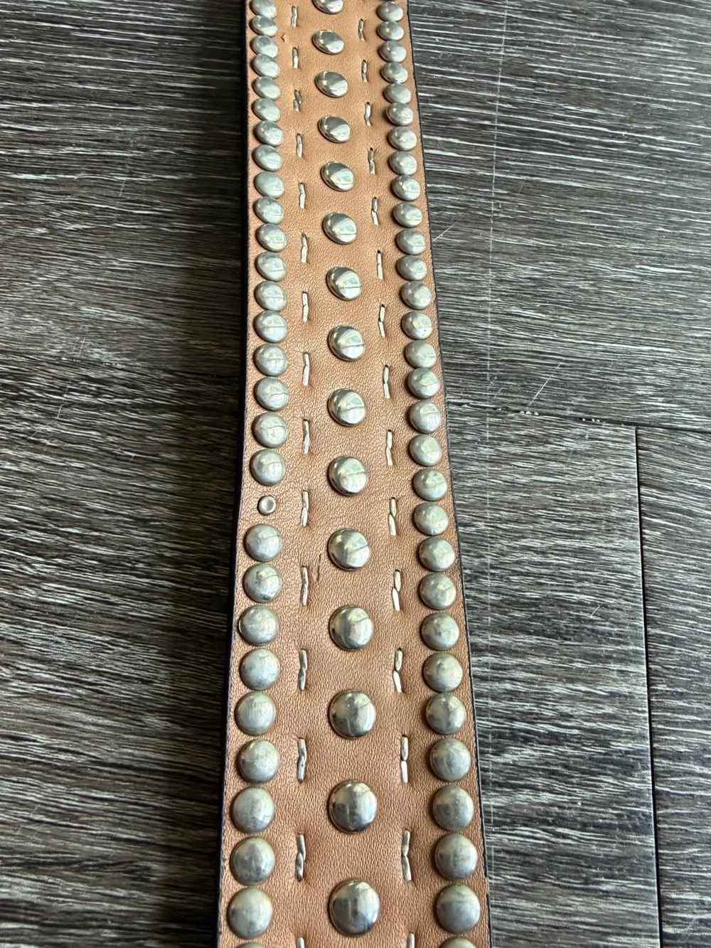 Nocona Western Leather Turquoise Studded Belt
